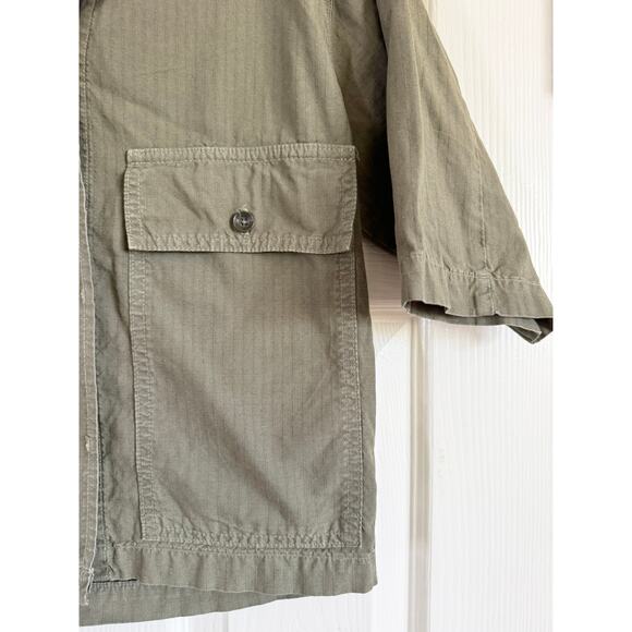 RAG & BONE short sleeve army green utility jacket Small S - Picture 3 of 4